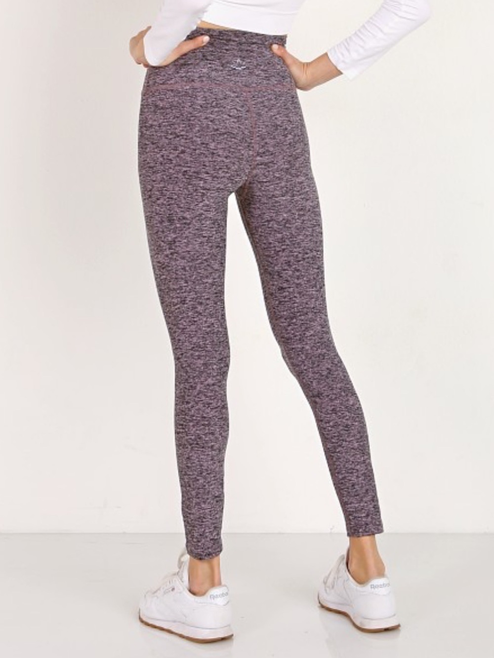 Beyond Yoga Spacedye High Waisted Midi Legging Black-Pink Opal Size Small - Picture 2 of 11